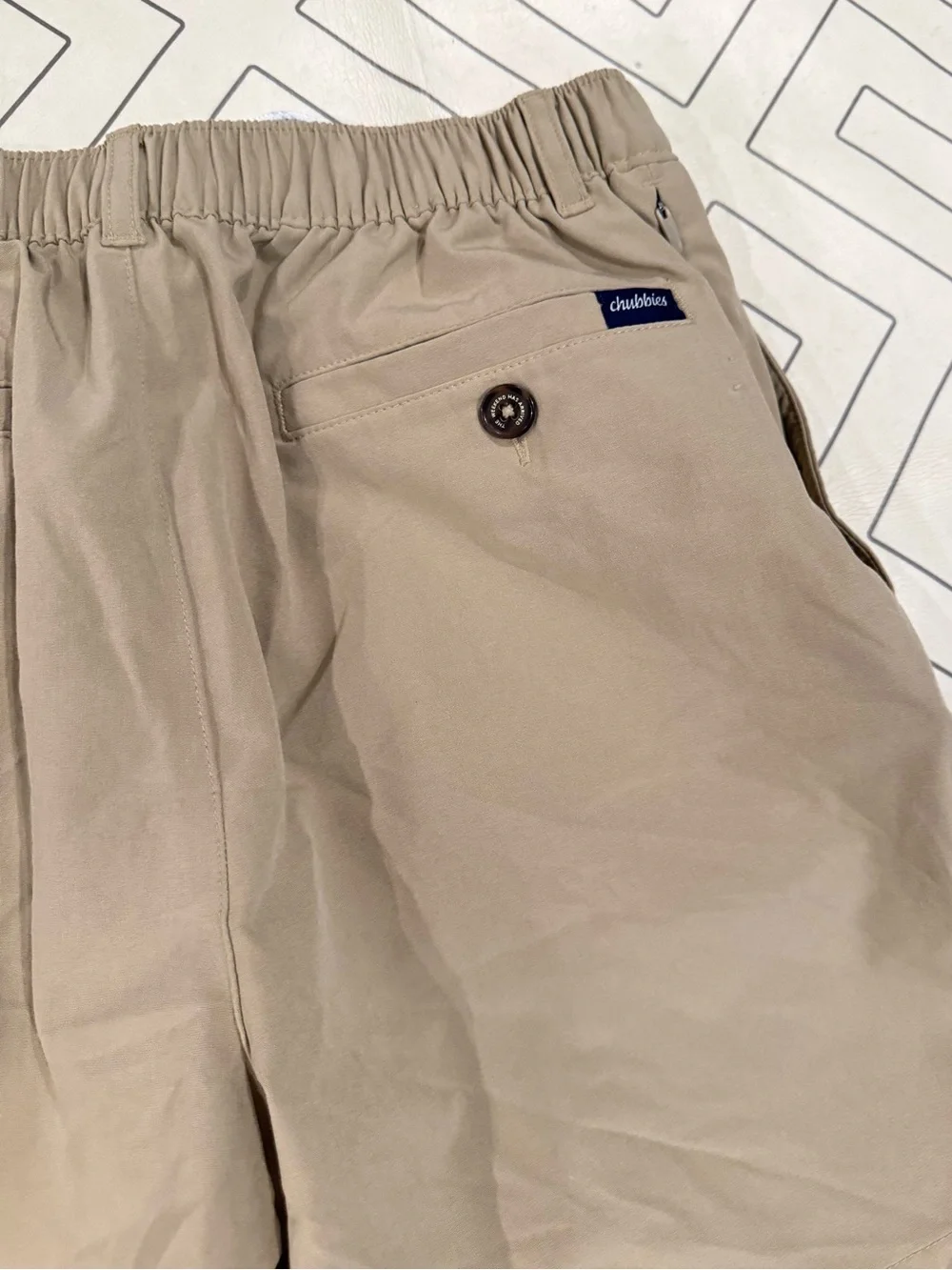Chubbies Casual Elastic Waist Khaki Shorts